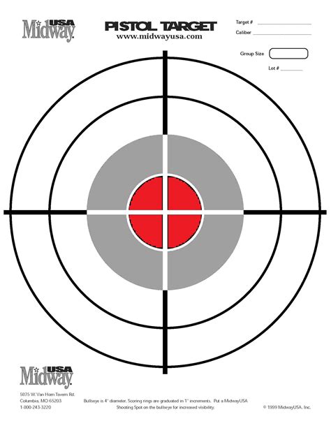 A Zone Target Printable